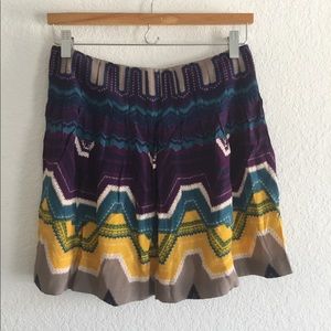 Colorful Anthropologie skirt